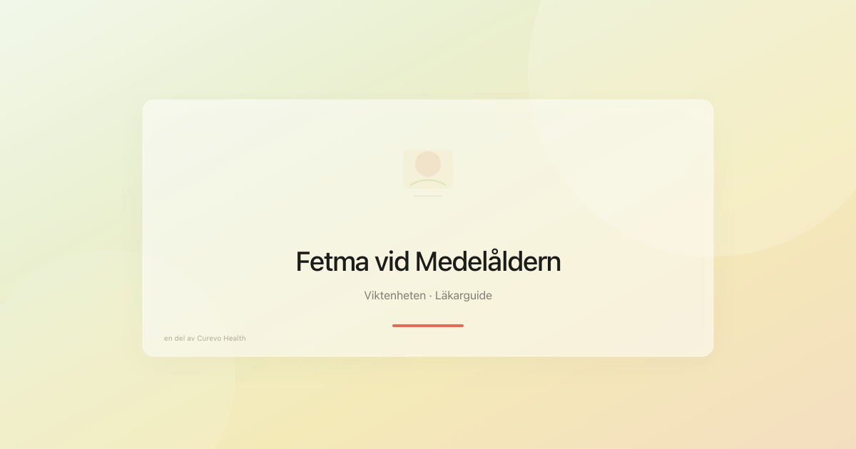 Illustration av manlig medelåldersövervikt och metabol hälsa
