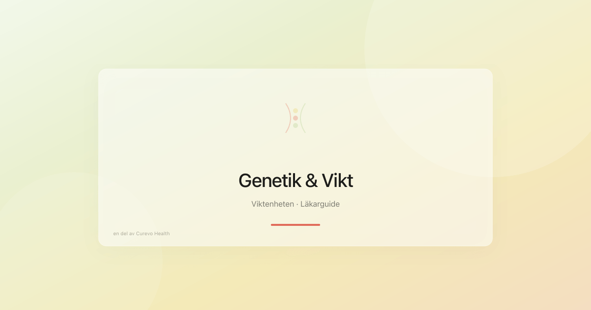 Illustration av genetik och ärftlighetens roll för kroppsvikt