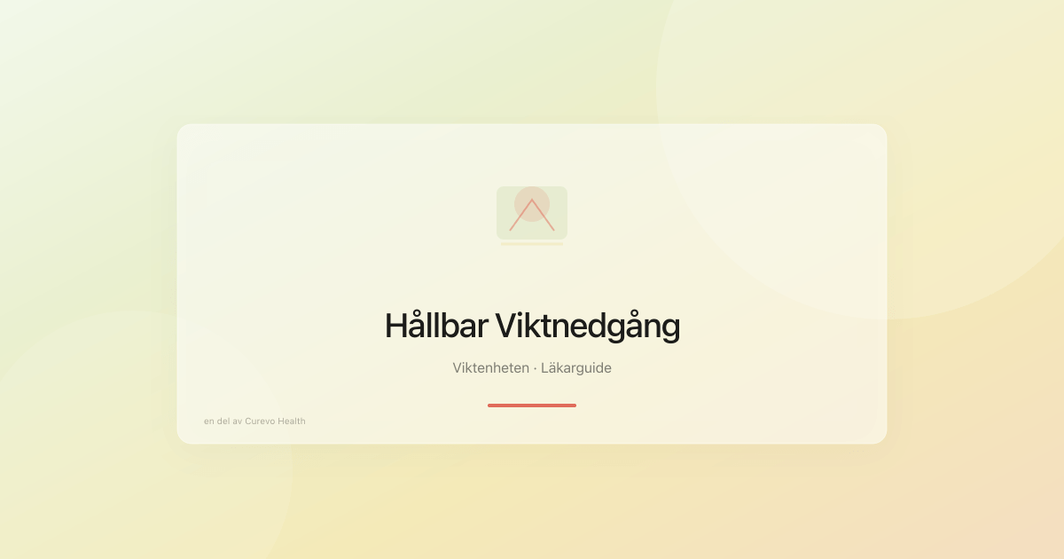 Guide till hållbar viktnedgång baserad på aktuell forskning
