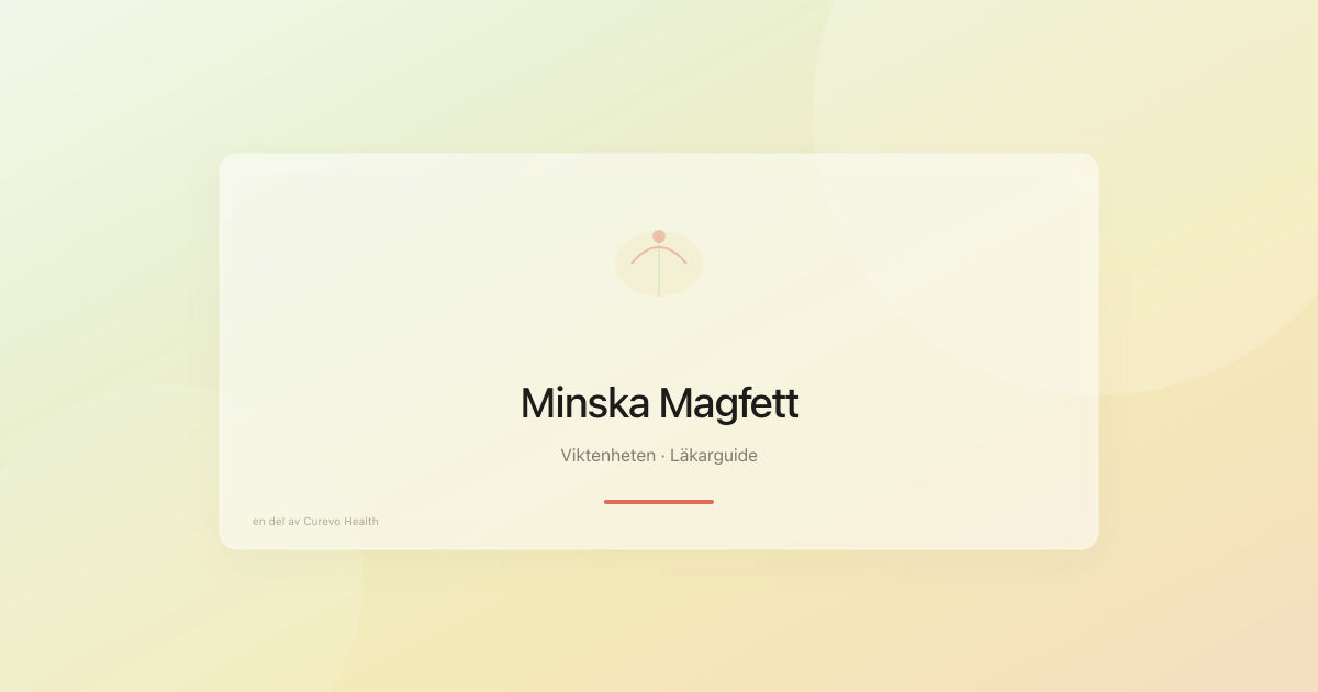 Visceralt bukfett – orsaker, hälsorisker och evidensbaserad behandling