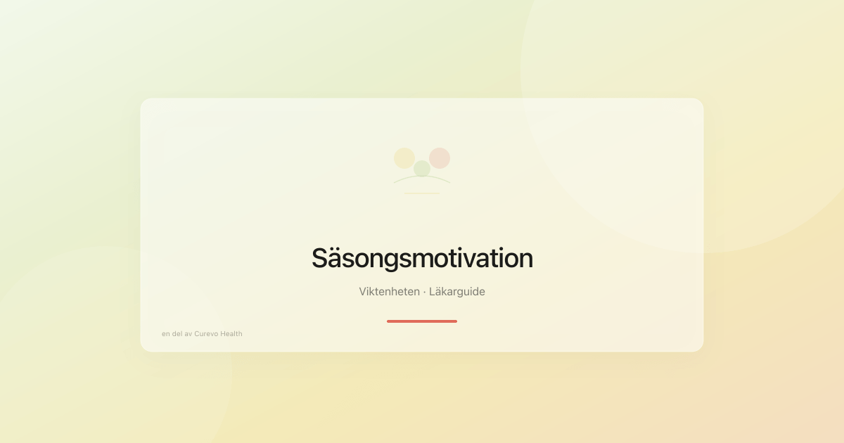 Illustration av årets säsonger och viktnedgångsintresse genom året