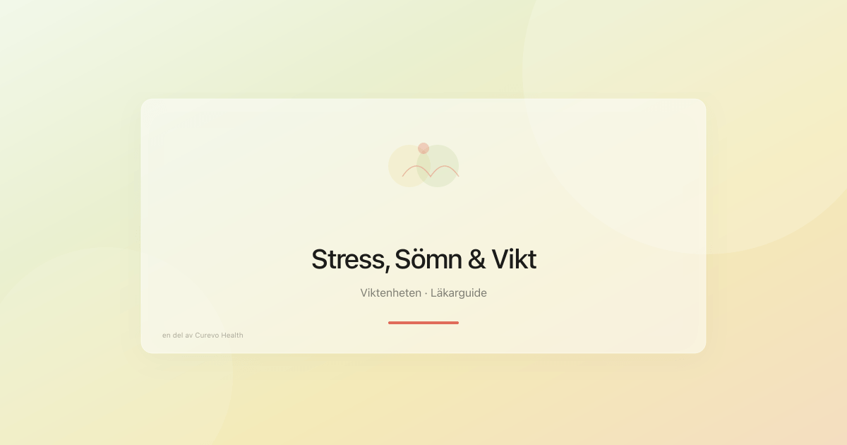 Illustration av sambandet mellan stress, sömnbrist och viktuppgång